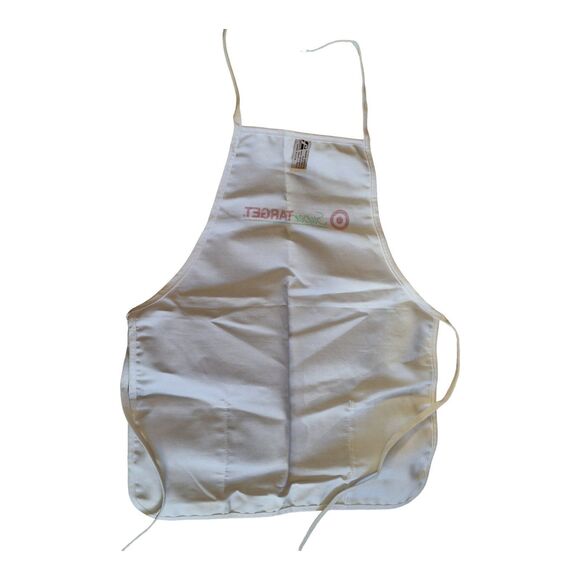 Vintage Cooks Bib Apron Made in USA Heavy Canvas Super Target 1990s Fabriko - Picture 4 of 9